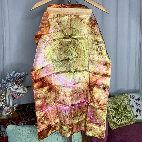 TieDye Satin Fabric - Picture 2 of 9